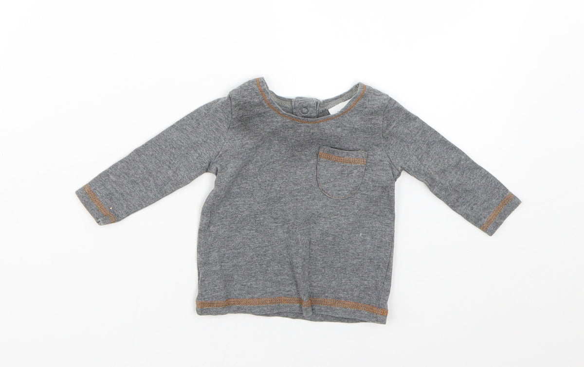 NEXT Baby Grey   Basic T-Shirt Size 0-3 Months