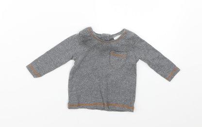 NEXT Baby Grey   Basic T-Shirt Size 0-3 Months