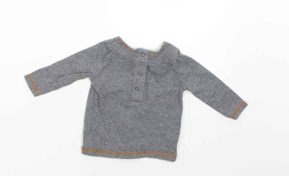 NEXT Baby Grey   Basic T-Shirt Size 0-3 Months