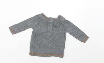 NEXT Baby Grey   Basic T-Shirt Size 0-3 Months