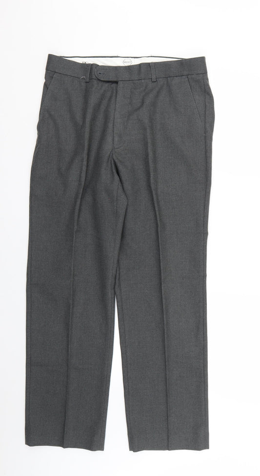 merit collection Mens Grey   Trousers  Size 34 L27 in