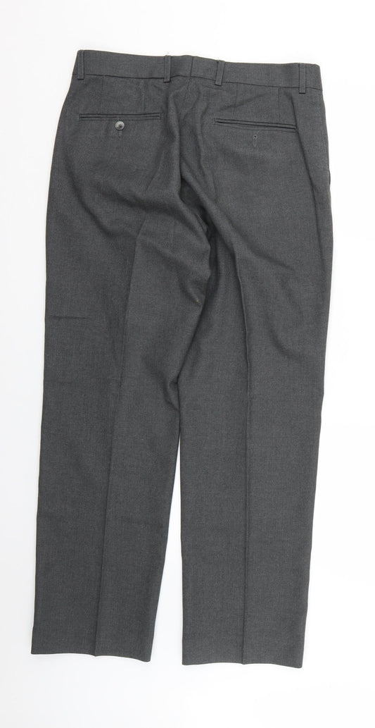 merit collection Mens Grey   Trousers  Size 34 L27 in