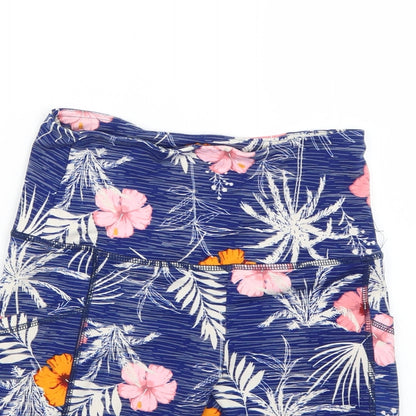 saresa Womens Multicoloured Floral  Cropped Leggings Size S