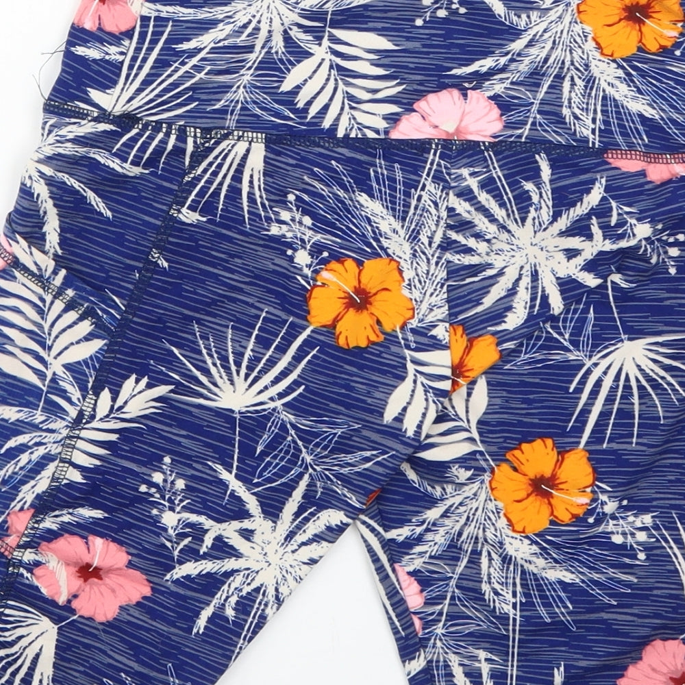 saresa Womens Multicoloured Floral  Cropped Leggings Size S