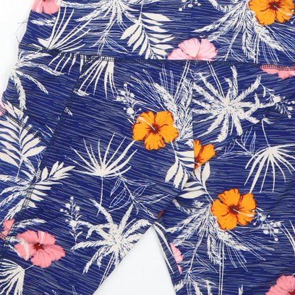 saresa Womens Multicoloured Floral  Cropped Leggings Size S