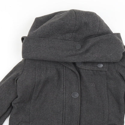 Preworn Womens Grey   Pea Coat Coat Size XS