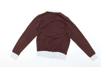 vacant Womens Brown   Cardigan Jumper Size M