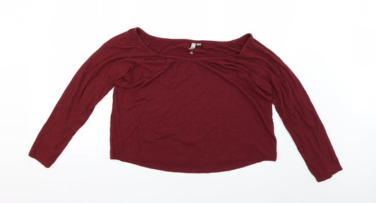 Womens UK Size 22 ASOS Red Basic Blouse
