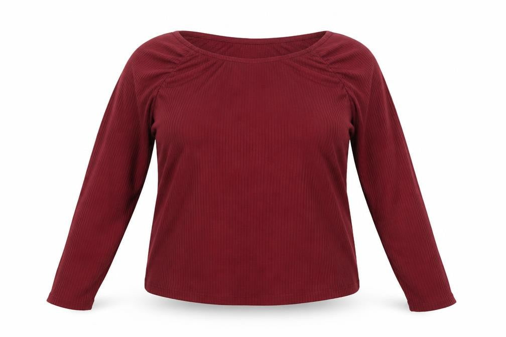 Womens UK Size 22 ASOS Red Basic Blouse