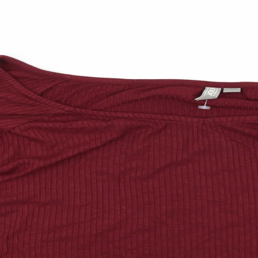 Womens UK Size 22 ASOS Red Basic Blouse