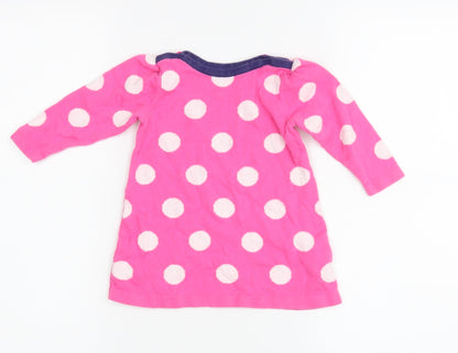 M Girls Pink Polka Dot  Basic Casual Size 6-9 Months