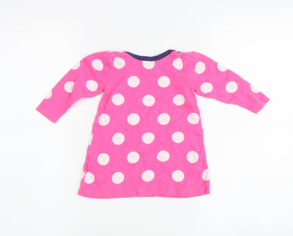 M Girls Pink Polka Dot  Basic Casual Size 6-9 Months