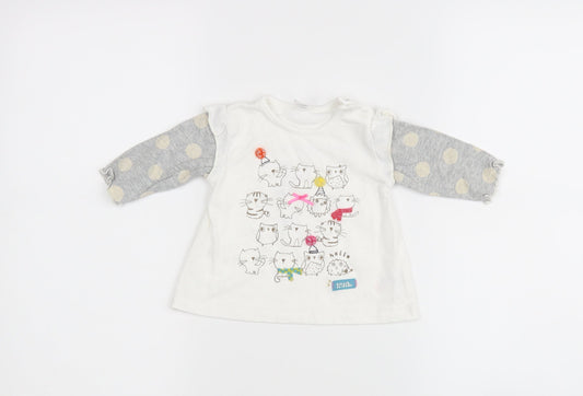 NEXT Girls Silver   Basic Casual Size 3-6 Months