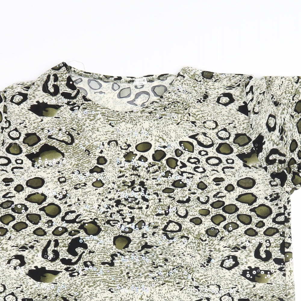 Womens UK Size XL Preworn Multicoloured Basic Blouse