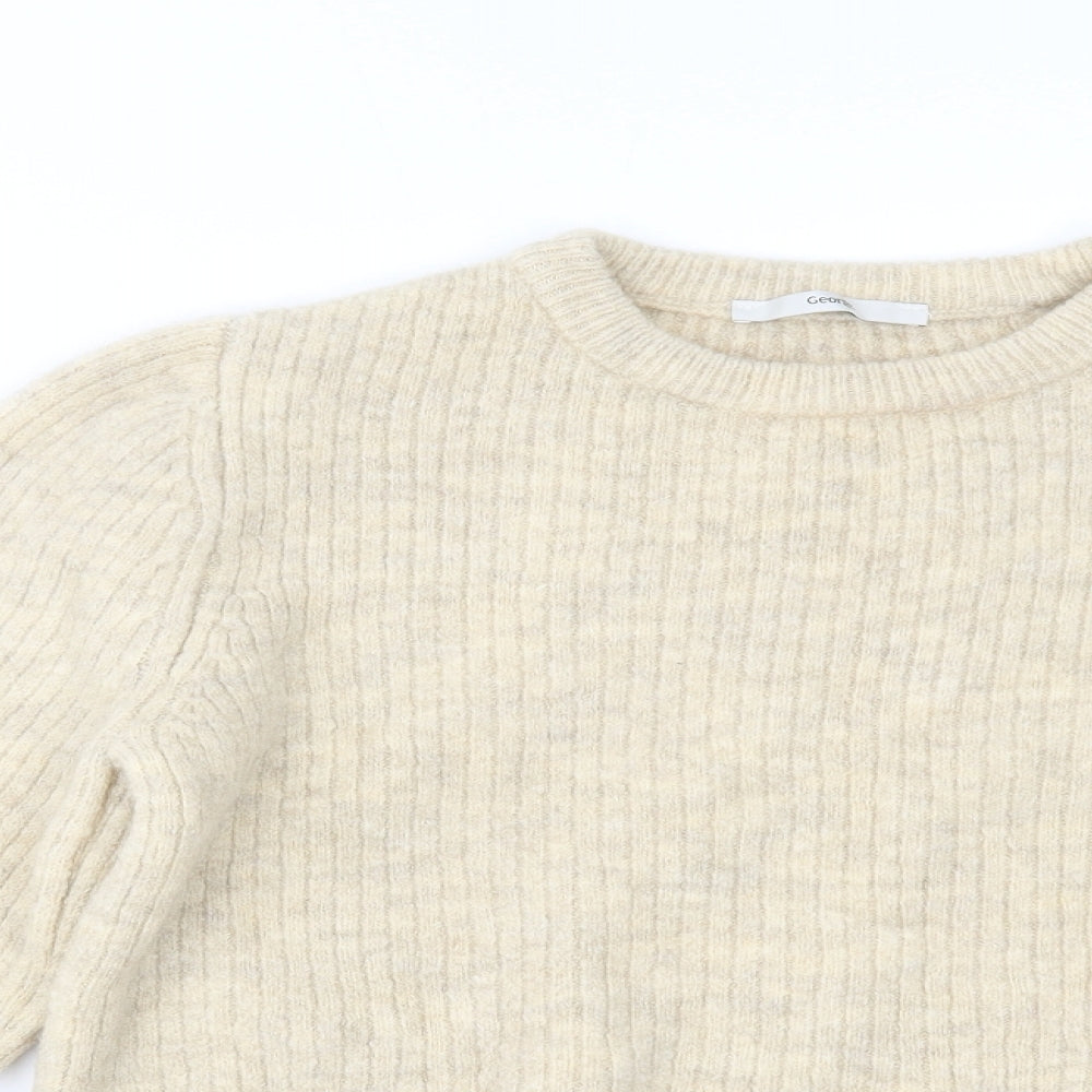 George Womens Beige   Pullover Jumper Size S