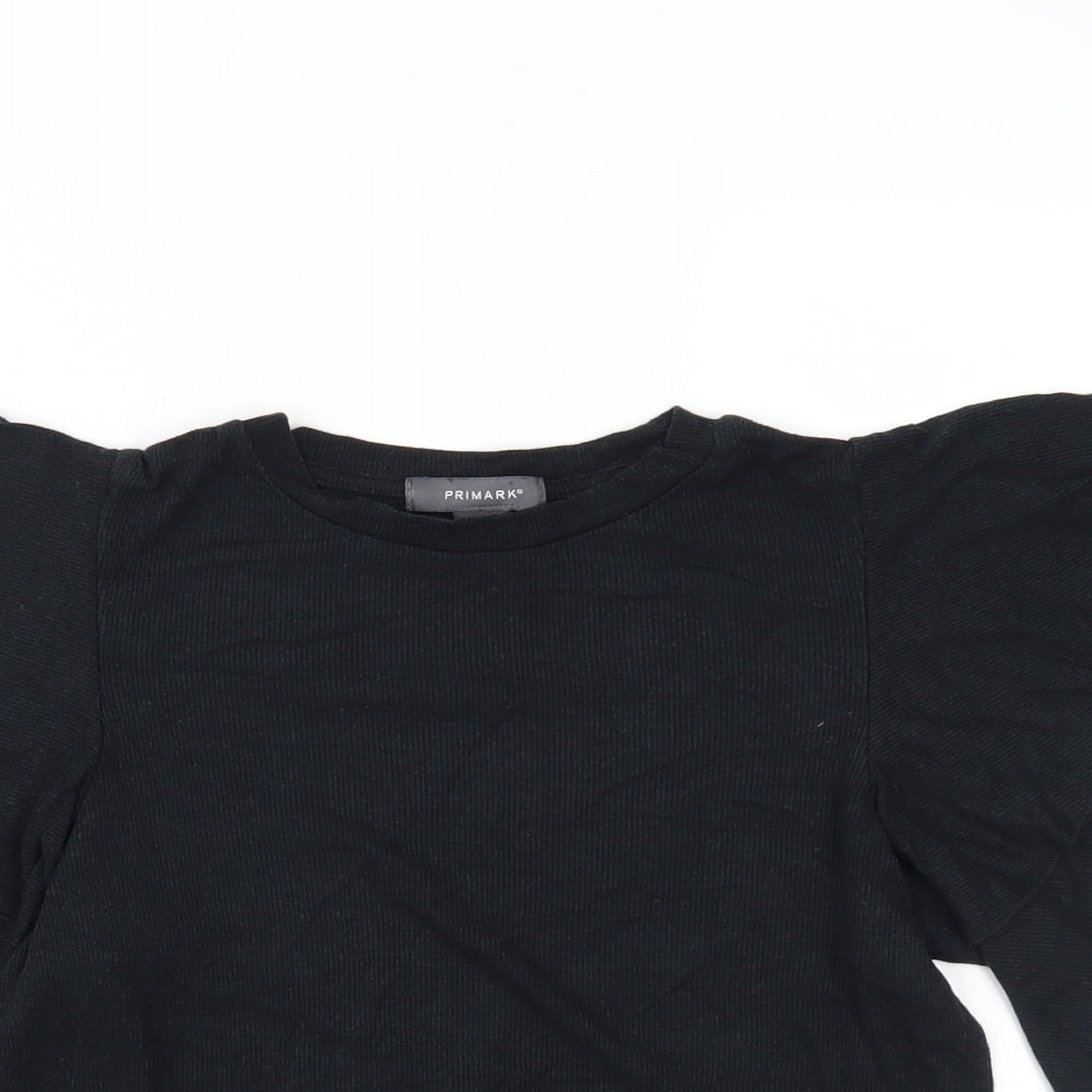 Primark Womens Black   Basic Blouse Size 2XS