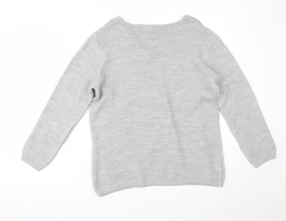 Ivy Womens Grey   Pullover Jumper Size M