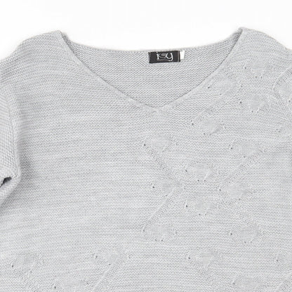 Ivy Womens Grey   Pullover Jumper Size M