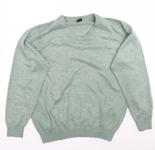 Cotton Traders Mens Green   Pullover Jumper Size M