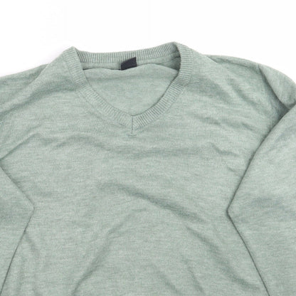 Cotton Traders Mens Green   Pullover Jumper Size M