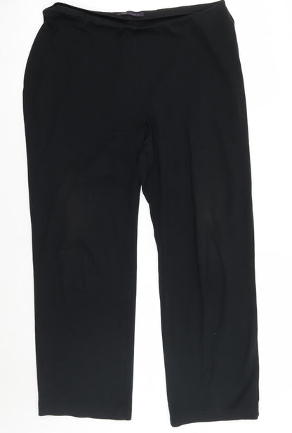 Womens UK Size 14 Marks and Spencer Regular Fit  Black Trousers