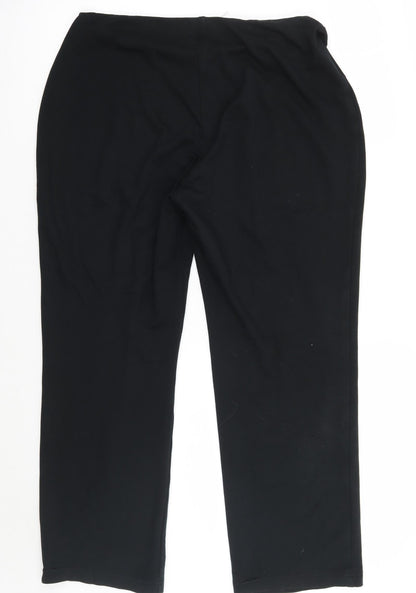 Womens UK Size 14 Marks and Spencer Regular Fit  Black Trousers