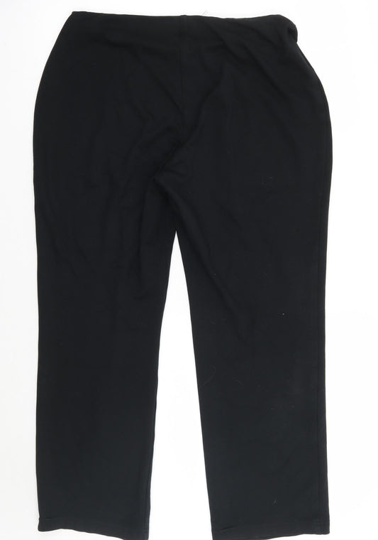 Womens UK Size 14 Marks and Spencer Regular Fit  Black Trousers