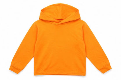Preworn Girls Orange   Pullover Hoodie Size 4 Years