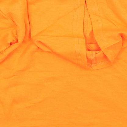 Preworn Girls Orange   Pullover Hoodie Size 4 Years
