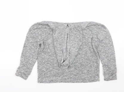 Matalan Girls Grey   Pullover Hoodie Size 8 Years