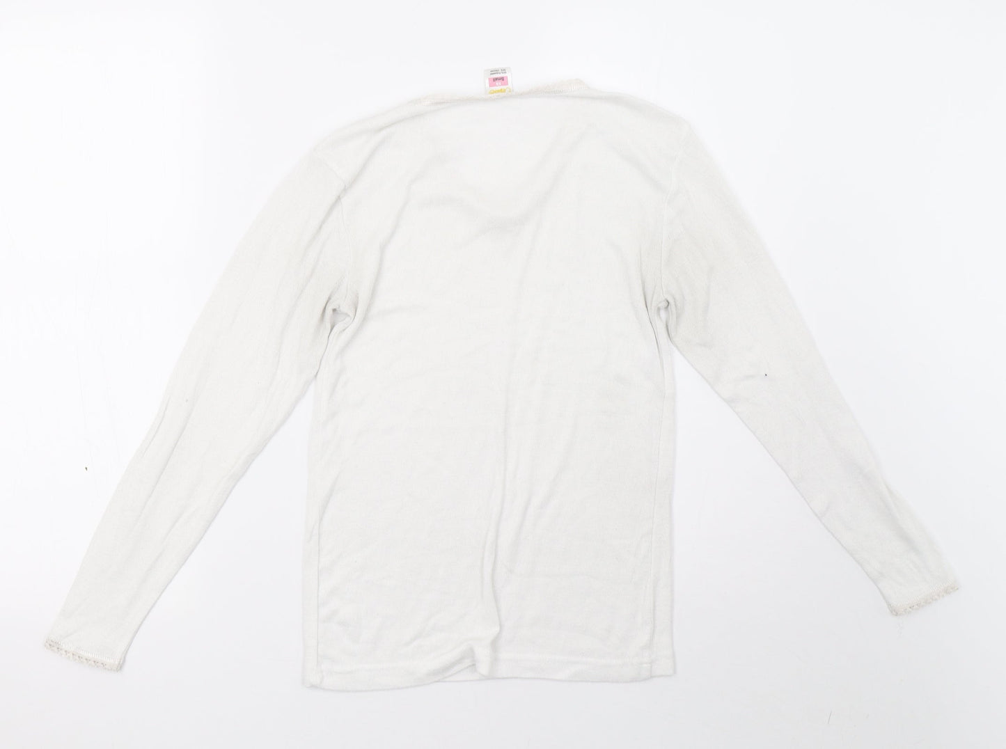 octove Womens White   Pullover Sweatshirt Size XS