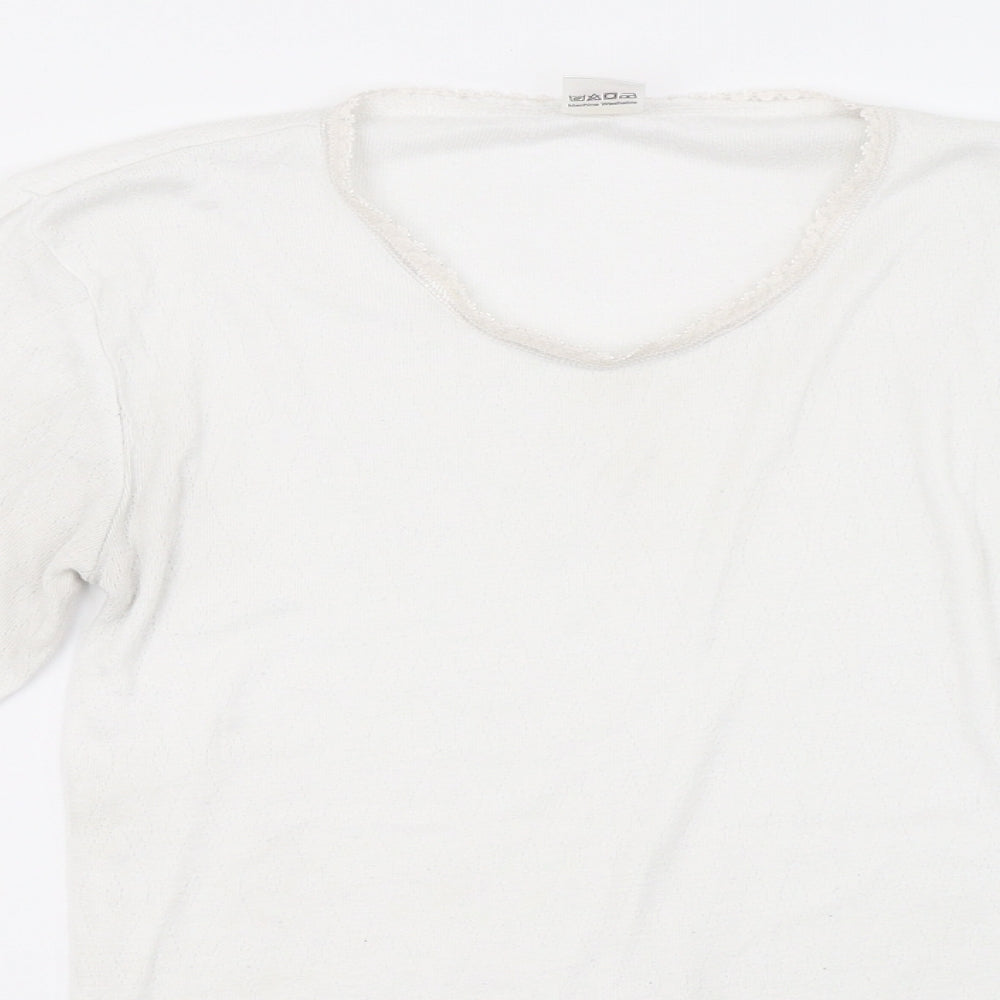 octove Womens White   Pullover Sweatshirt Size XS
