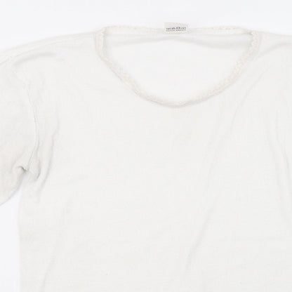 octove Womens White   Pullover Sweatshirt Size XS