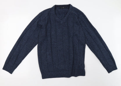 Mens UK Size M EWM Blue Pullover Sweatshirt