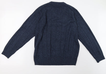 Mens UK Size M EWM Blue Pullover Sweatshirt