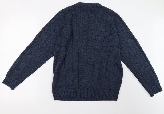 Mens UK Size M EWM Blue Pullover Sweatshirt