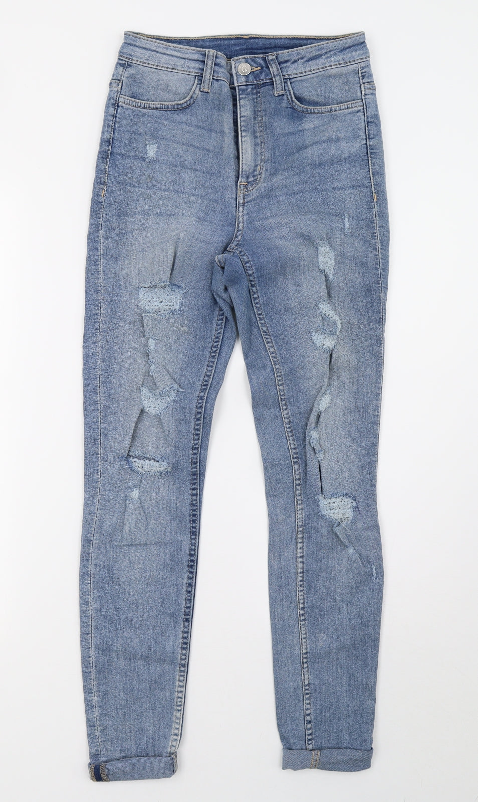 Womens UK Size 6 H&M Regular Fit Skinny Blue Jeans