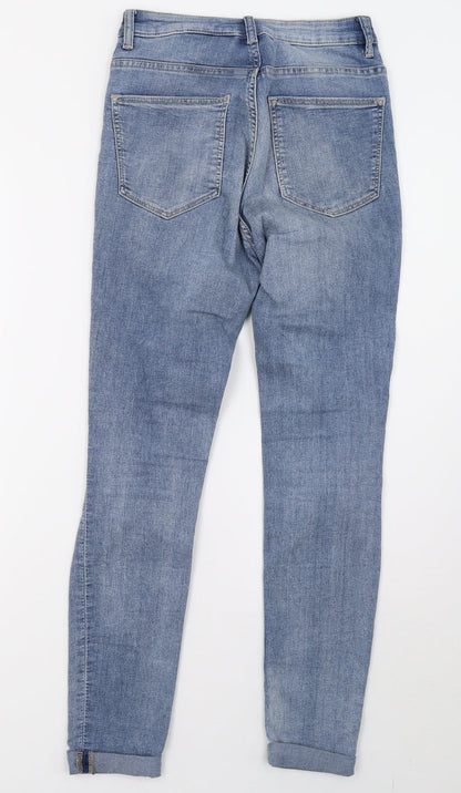 Womens UK Size 6 H&M Regular Fit Skinny Blue Jeans
