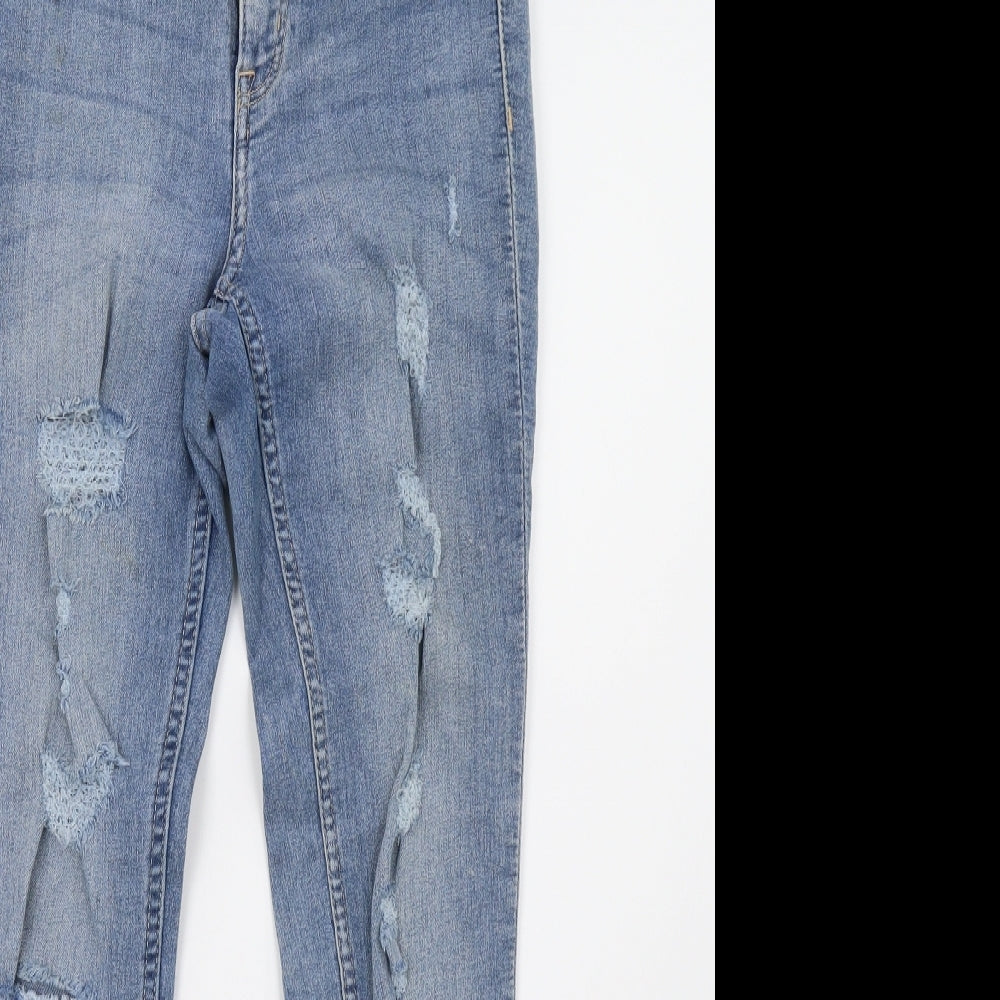 Womens UK Size 6 H&M Regular Fit Skinny Blue Jeans