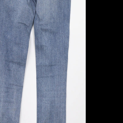 Womens UK Size 6 H&M Regular Fit Skinny Blue Jeans