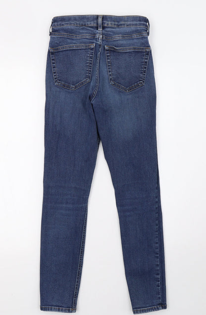Topshop Womens Blue  Denim Skinny Jeans Size 26 L32 in