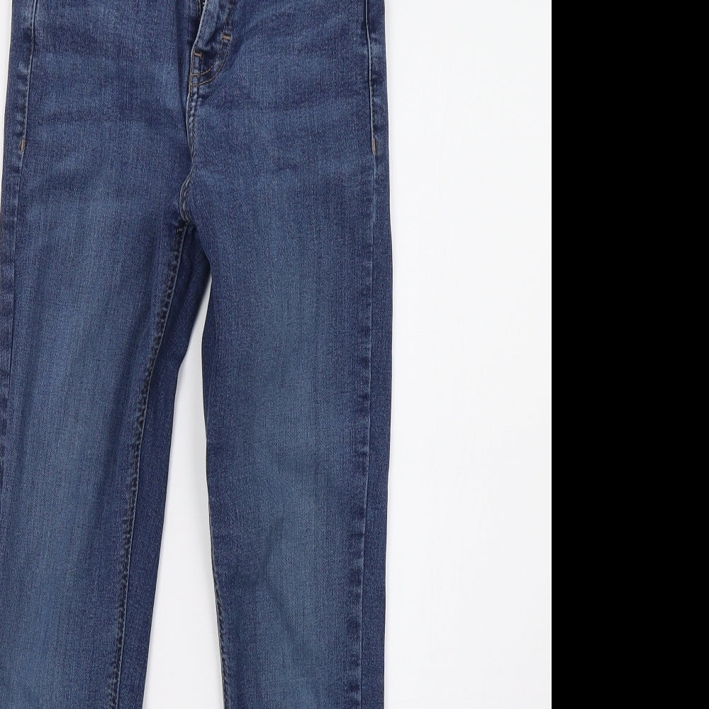 Topshop Womens Blue  Denim Skinny Jeans Size 26 L32 in