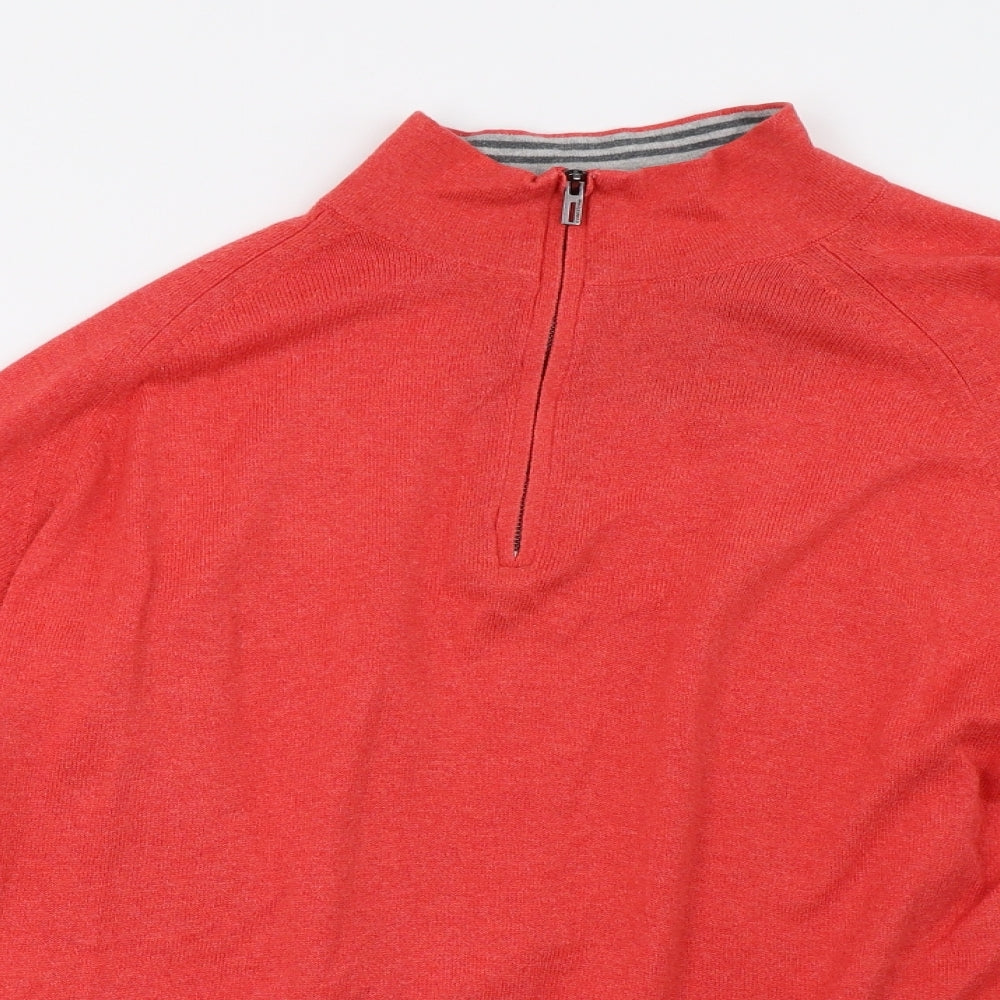Mens UK Size L Marks and Spencer Red Pullover Sweatshirt