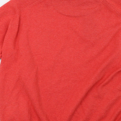 Mens UK Size L Marks and Spencer Red Pullover Sweatshirt