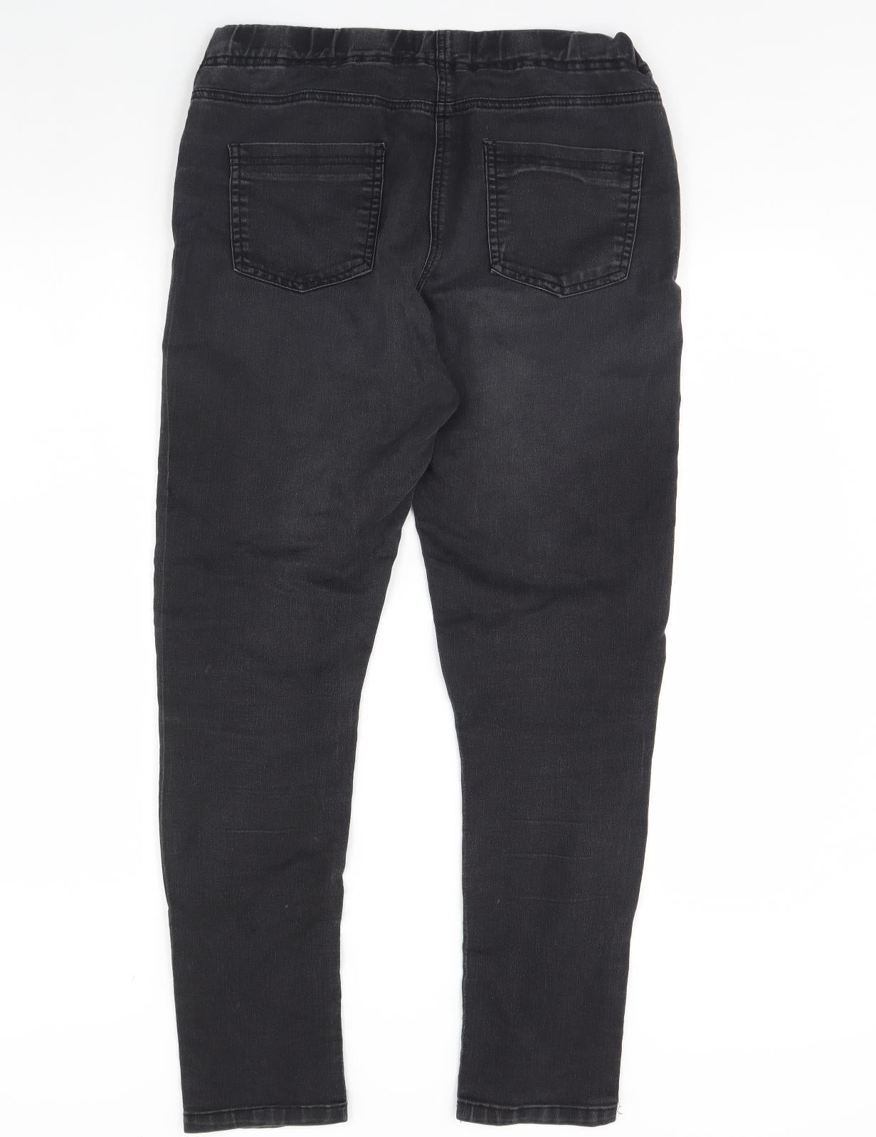 George Womens Black  Denim Skinny Jeans Size 12 L30 in