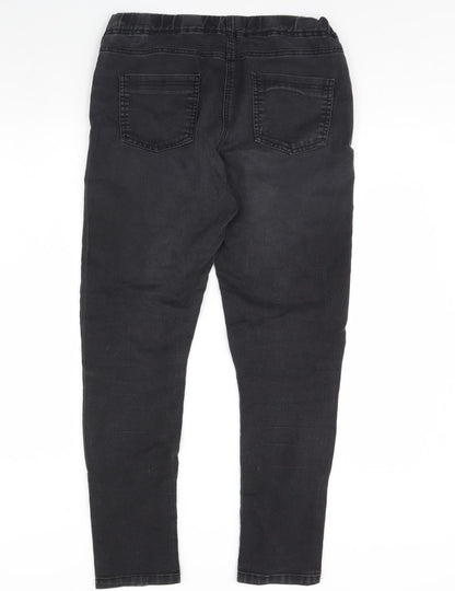 George Womens Black  Denim Skinny Jeans Size 12 L30 in