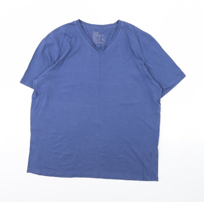 Womens UK Size L OVS Blue Basic T-Shirt