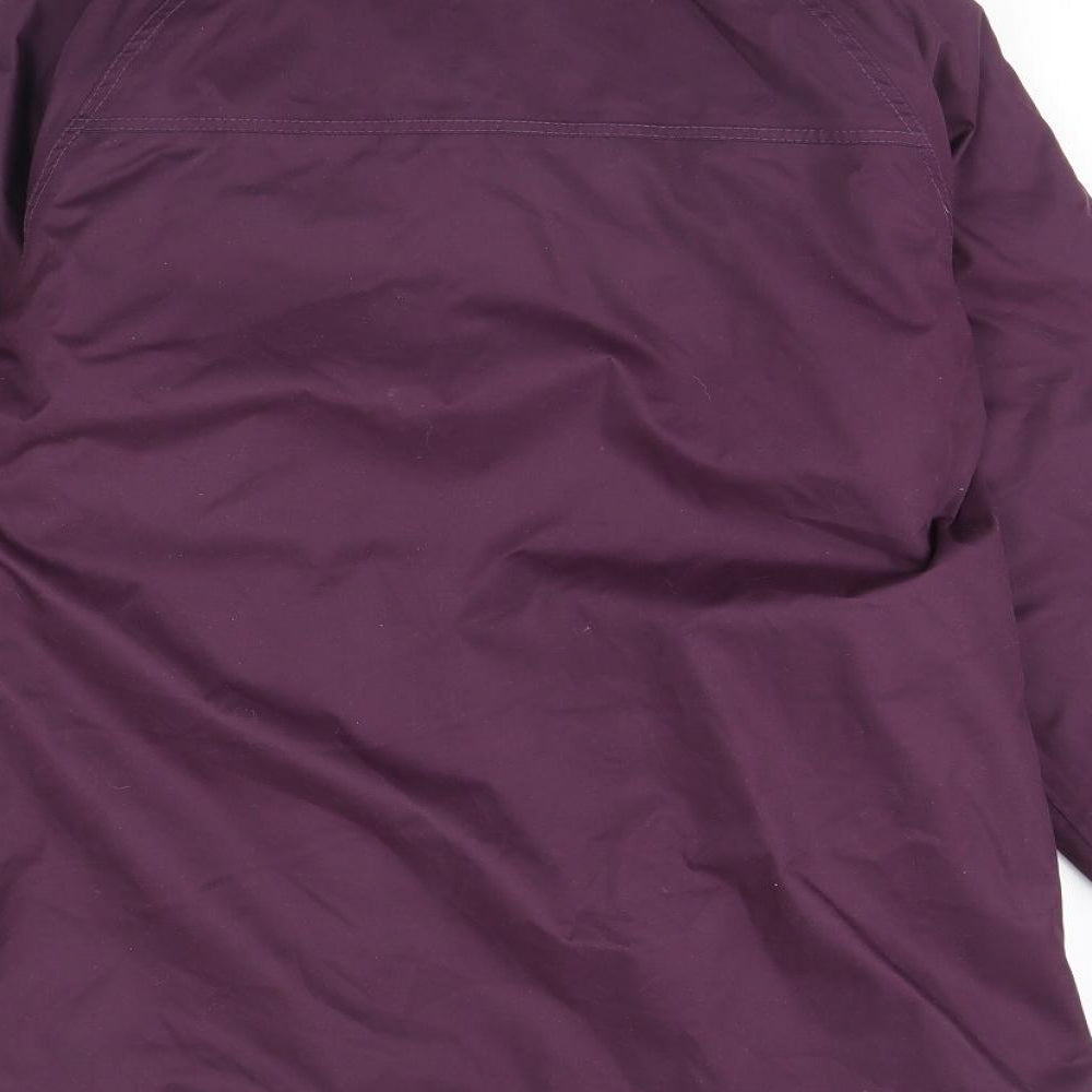Jack turkey Womens Purple  Fleece Rain Coat Coat Size 10