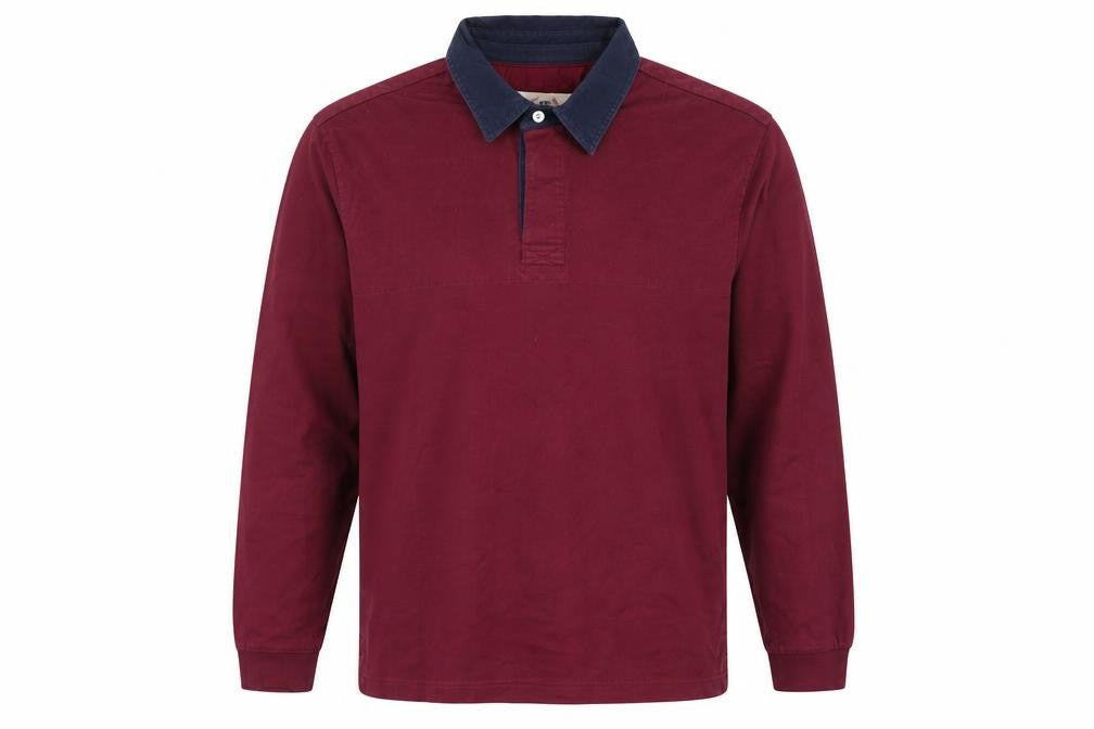 Mens UK Size M m&s Red Henley Jumper