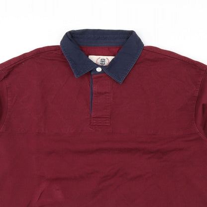 m&s Mens Red   Henley Jumper Size M